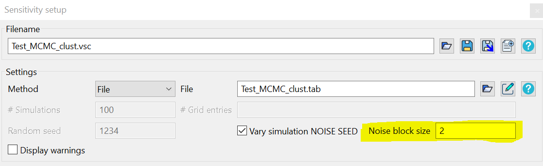 sensi noise block size